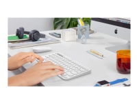 Logitech K380 Multi-Device Bluetooth Keyboard for Mac- Tastatur - trådløs - Bluetooth 3.0 - Nordisk (dansk/finsk/norsk/svensk) - elfenbenshvit