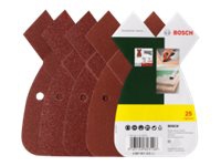 Bosch - Slipearksett - 25 deler - grovkorn: 80, 120, 180