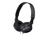 Sony MDR-ZX110 - Hodetelefoner - full størrelse - kablet - 3,5 mm jakk - svart