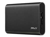 PNY ELITE - Solid State Drive - 960 GB - ekstern (bærbar) - USB 3.0 - svart