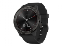 Garmin vívomove 3 - 44 mm - svart - smartklokke med bånd - silikon - svart - håndleddstørrelse: 125-190 mm - monokrom - Bluetooth, ANT+ - 19.6 g