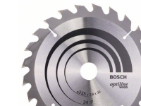 Bosch Optiline Wood - Sirkelformet sagblad - for tre - 235 mm - 24 tenner