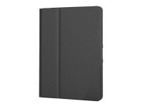 Targus VersaVu Antimicrobial Slim Case - Lommebok for nettbrett - bløt termoplastpolyuretan (TPU) - svart - 10.2 - for Apple 10.2-inch iPad (7. generasjon, 8. generasjon, 9. generasjon)