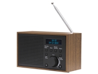 Denver DAB-46DARK GREY, Analog & Digital, DAB+,FM, 2 W, LCD, Sort, Brun