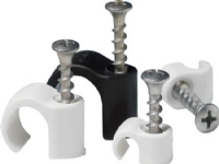 SCHNEIDER ELECTRIC Skrueclips TCS-C3 hvid Til 7-10mm kabler med Phillips® PH2 krydskærv - (100 stk.)