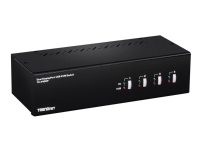 TRENDnet TK 440DP - KVM / lyd / USB-svitsj - 4 x KVM/lyd/USB - 1 lokalbruker - stasjonær