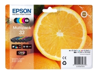 Epson 33 Multipack - 5-pack - 24.4 ml - svart, gul, cyan, magenta, fotosort - original - blister - blekkpatron - for Expression Premium XP-530, XP-540, XP-630, XP-635, XP-640, XP-645, XP-830, XP-900