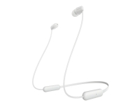 Sony WI-C200 - Ørepropper med mikrofon - i øret - Bluetooth - trådløs - hvit