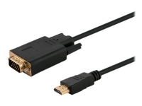 SAVIO CL-103 - Adapterkabel - HDMI hann til HD-15 (VGA) hann - 1.8 m - svart