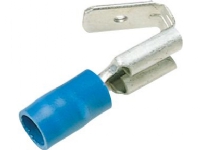 Isol. spademuffe m/afgr. A2507FLSH, 1,5-2,5mm2, 6,3x0,8, Blå - (100 stk.)