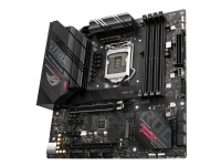 ASUS ROG STRIX B560-G GAMING WIFI - Hovedkort - mikro ATX - LGA1200-sokkel - B560 Chipset - USB-C Gen2, USB 3.2 Gen 1, USB 3.2 Gen 2, USB-C Gen 2x2 - 2.5 Gigabit LAN, Wi-Fi - innbygd grafikk (CPU kreves) - HD-lyd (8-kanalers)