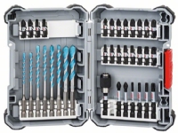 Bosch - Spissett for skrutrekker og bor - for multiformål - bor - 35 deler - 6.35 mm - torx, phillips, pozidriv, hex - lengde: 50 mm, 25 mm, 60 mm