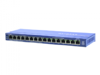 NETGEAR FS116Pv2 - Switch - ikke-styrt - 16 x 10/100 (PoE) - stasjonær, veggmonterbar - PoE (70 W)