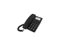 SPC Original, Analog telefon, Kablet håndsett, 3 oppføringer, Sort
