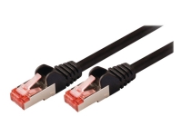 Nedis - Nettverkskabel - RJ-45 (hann) til RJ-45 (hann) - 30 m - SFTP - CAT 6 - formstøpt, rund - svart