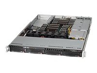 Supermicro SuperServer 6018R-WTR - Server - rackmonterbar - 1U - toveis - ingen CPU - RAM 0 GB - SATA - hot-swap 3.5 brønn(er) - uten HDD - AST2400 - GigE - monitor: ingen - svart