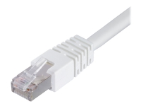 DELTACO STP-635V - Koblingskabel - RJ-45 (hann) til RJ-45 (hann) - 35 m - foliebelagt uskjermet tvinnet kabelpar (F/UTP) - CAT 6 - med støvel - hvit