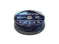 MediaRange - 10 x DVD-R (8cm) - 1.4 GB 4x - blekkstråleskrivbar overflate - spindel