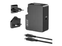 Acer - Power adapter - USB-C - 45 watt - svart - for Chromebook Spin 13 TravelMate P215 TravelMate P2 TravelMate Spin B1 TravelMate X3 X5