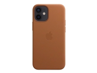 Apple - Baksidedeksel for mobiltelefon - med MagSafe - lær - salbrun - for iPhone 12 mini
