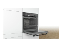Bosch Serie | 4 HBA534EB0 - Ovn - innebygd - fordypning - bredde: 56 cm - dybde: 55 cm - høyde: 58.5 cm - med selvrens - Klasse A - svart