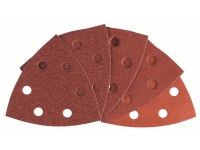 Bosch Accessories 2609256957 Deltasandpapir-sæt perforeret Kornstørrelse 60, 80, 120, 180, 240 Hjørnemål 93 mm 1 Set