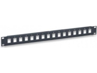 Intellinet Network Solutions Blank 16 Port Panel for Keystone 1U Modules 19 black (513593)