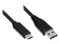 Good Connections Anschlusskabel 5m USB 3.0 USB-C zu USB 3.0 A schwarz