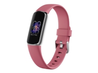 Fitbit Luxe - Platina - aktivitetssporer med bånd - silikon - orkidé - båndbredde: S/L - Bluetooth