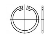 TOOLCRAFT TO-5381514 Sikringsringe 50 mm DIN 472 Fjederstål 100 stk