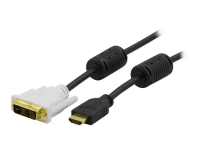 DELTACO - Adapterkabel - enkeltlenke - HDMI hann til DVI-D hann - 7 m