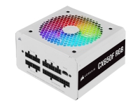 CORSAIR CX Series CX650F RGB - Strømforsyning (intern) - ATX12V 2.4/ EPS12V 2.92 - 80 PLUS Bronze - AC 100-240 V - 650 watt - Europa - hvit