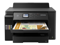 Epson EcoTank L11160 - Skriver - farge - Dupleks - ink-jet - A3 - 4800 x 1200 dpi - opp til 25 spm (mono) / inntil 25 spm (farge) - kapasitet: 550 ark - USB, LAN, Wi-Fi - svart
