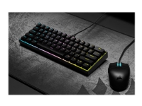 CORSAIR Gaming K65 RGB MINI 60% - Tastatur - bakgrunnsbelyst - USB - USA - tastsvitsj: CHERRY MX Speed