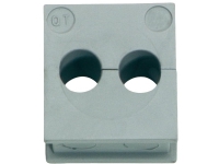 Icotek QT 2/6 Kabelgennemføring Klemme-diameter (max.) 6 mm Elastomer Grå 1 stk