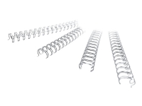 GBC WireBind - 7.9 mm - 34 ringer - A4 (210 x 297 mm) - 70 ark - hvit - 100 stk innbindingsspiral - for Rexel WB606