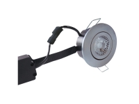 Nordtronic Low Profile Flexible - Downlight inkl. LED Lyskilde 6W 2700K - Rund Børstet Alu