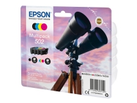 Epson 502 Multipack - 4-pack - svart, gul, cyan, magenta - original - blister - blekkpatron - for Expression Home XP-5100, XP-5105, XP-5150, XP-5155 WorkForce WF-2860, WF-2865, WF-2885