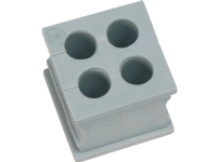 Icotek KT 4/2 Kabelgennemføring slidset Klemme-diameter (max.) 2 mm Elastomer Grå 1 stk