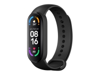 Xiaomi Mi Smart Band 6 - Aktivitetssporer med bånd - TPU - svart - håndleddstørrelse: 155-219 mm - display 1.56 - Bluetooth - 12.8 g
