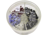 Vogt Verbindungstechnik 4750 Kabelsko-sortiment 0.50 mm² 2.50 mm² Hvid, Lyseblå, Rød, Sort, Grå 400 stk