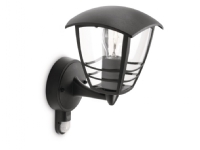 Philips myGarden Vegglampe, Vegglys, Sort, Aluminium, IP44, Hage, Terrasse, I