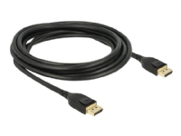 Delock - DisplayPort-kabel - DisplayPort (hann) til DisplayPort (hann) - DisplayPort 1.4 - 3 m - 8K-støtte - svart