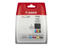 Canon CLI-551 C/M/Y/BK Multipack - 4-pack - svart, gul, cyan, magenta - original - blekkbeholder - for PIXMA iP8750, iX6850, MG5550, MG5650, MG5655, MG6450, MG6650, MG7150, MG7550, MX725, MX925