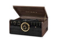 Victrola VTA-270B-ESP, Beltedrevet platespiller, Brun, 50 dB, A2DP,AVRCP, 10 m, 10 W
