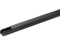REHAU Kabelkanal LE Højde 15 mm bredde 15 mm, Længde 2000 mm Sort RAL 9005 plast - (2 meter)