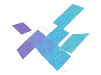 Nanoleaf Canvas Smarter Kit - Trådløst lyssett - LED x 9 - 1 W - 16 millioner farger - 1200-6500 K - kvadrat