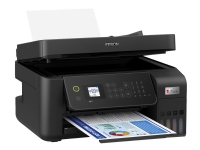 Epson EcoTank ET-4800 - Multifunksjonsskriver - farge - ink-jet - påfyllbar - A4 (medie) - opp til 10 spm (trykking) - 100 ark - 33.6 kbps - USB, LAN, Wi-Fi - svart