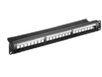 Goobay CAT Keystone Panel 24x, RJ-45, Svart