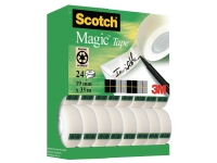 Scotch® magic™ usynlig tape, value pack, 24 ruller, 19 mm x 33 m
